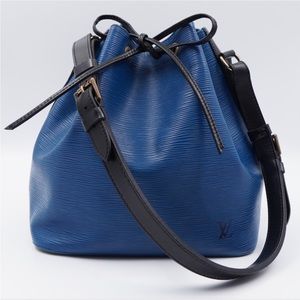 Louis Vuitton two tone Epi leather petit noe bag